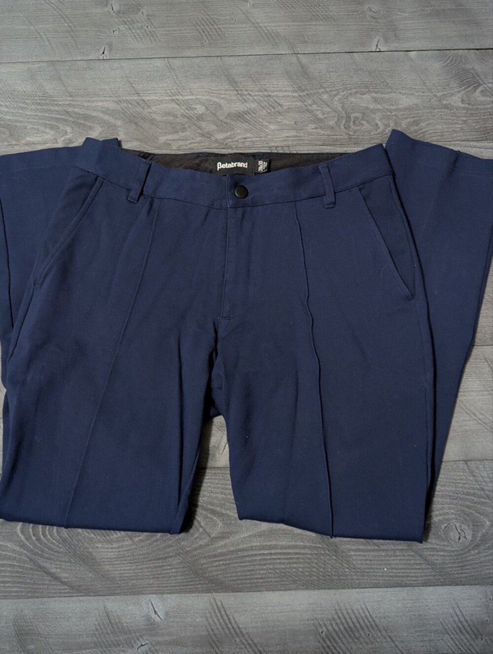Betabrand Navy Blue Women's Dress Tailored Pants Size 28x30